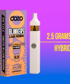 2.5g Dozo Blinkers Live Rosin Disposable Vape - Black Cherry (Hybrid)