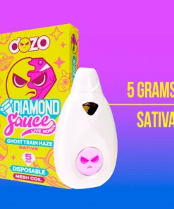 5g Diamond Sauce Disposable - Ghost Train Haze (Sativa)