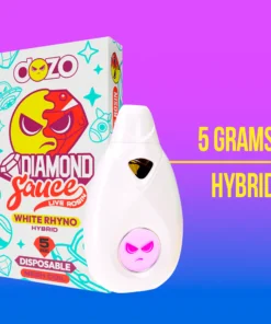 5g Diamond Sauce Disposable - White Rhyno (Hybrid)
