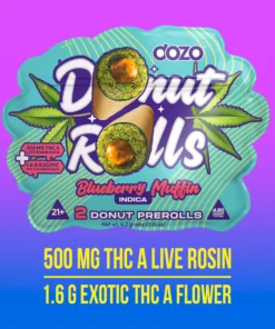 Dozo Donut Prerolls 4.20g - Blueberry Muffin (Indica)