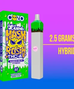 2.5g Dozo Live Hash Rosin THC-A Vape - Rainbow Belts (Hybrid)