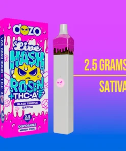 2.5g Dozo Live Hash Rosin THC-A Vape - Black Truffle (Sativa)