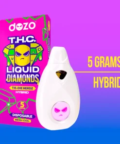 5g Liquid Diamonds Disposable - Tie Die Nerdz (Hybrid)