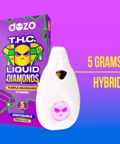 5g Liquid Diamonds Disposable - Purple Headbandz (Hybrid)