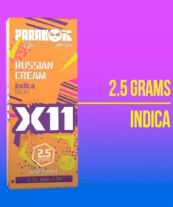 2.5g Dozo X11 Disposable - Russian Cream (Indica)